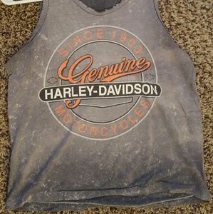 Vintage harley davidson crop top