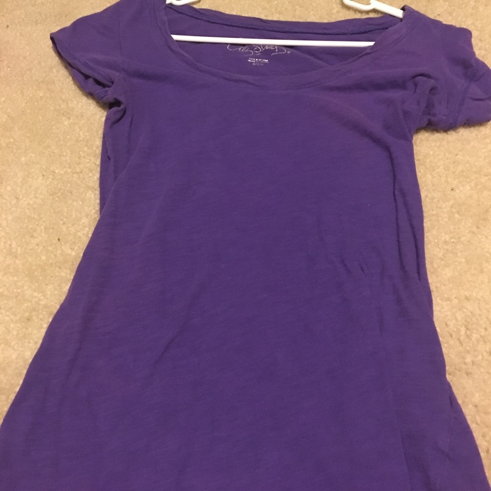 City streets purple tee