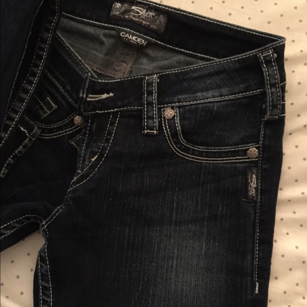 Silver Camden Skinny Jeans