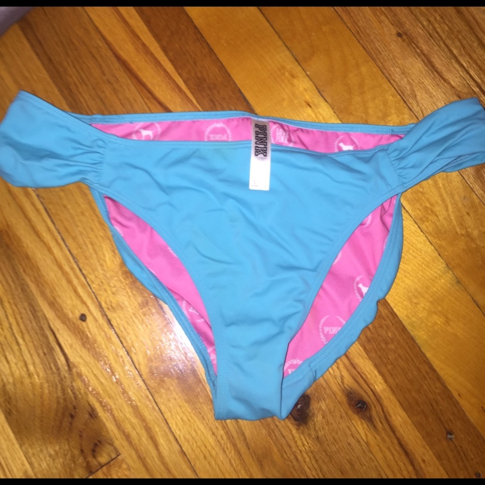 Never worn blue swim bottoms from PINK
