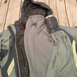 north face double layer jacket