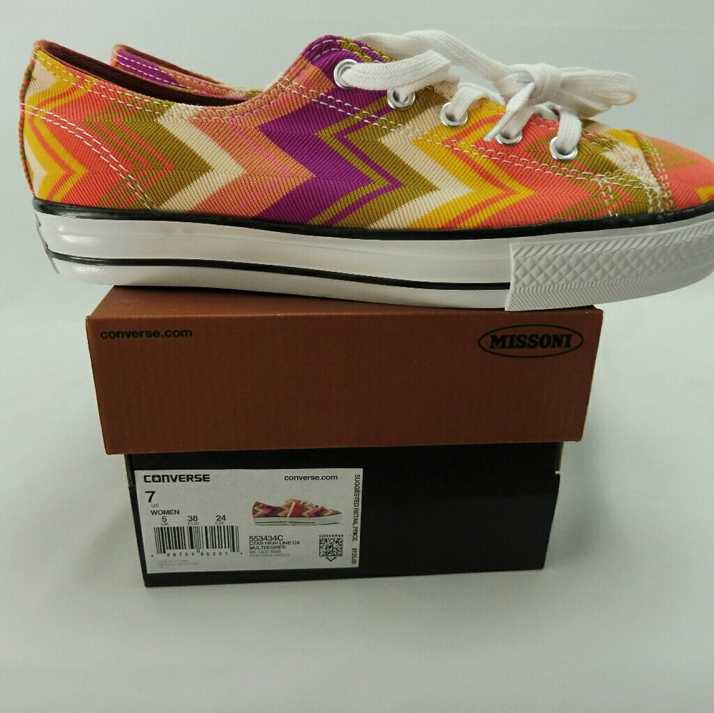 Converse, NWT, Women's Missoni Chuck Taylor - Picture 2 of 6