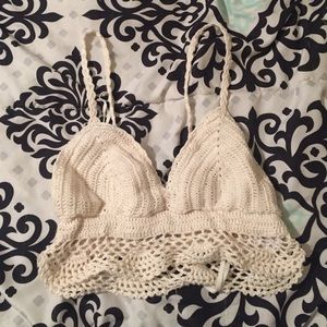 American eagle crochet top size XS