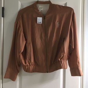 Medium Rose Gold Urban Outfitters Bomber (new)