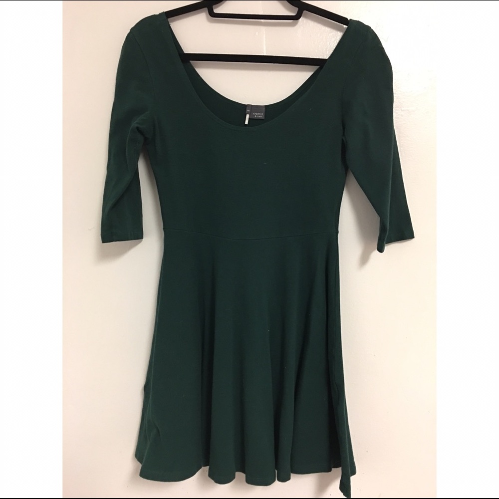 Urban dark green dress