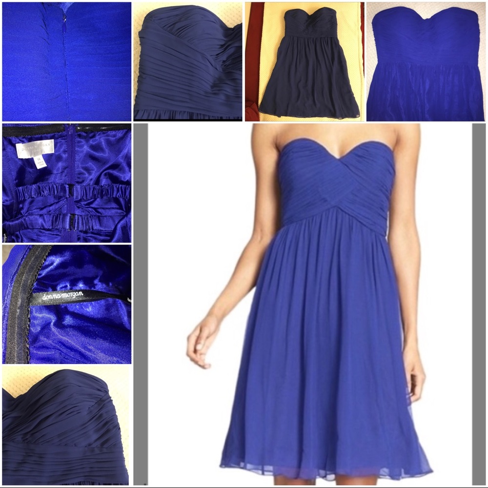 🎉HP 🎉💙👗SweetheartStrapless RuchedChiffon Dress