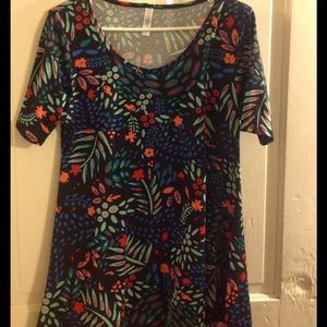 LuLaRoe perfect tee small floral unicorn print 🦄