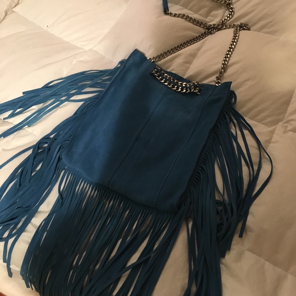 Real Suede Fringe Bag