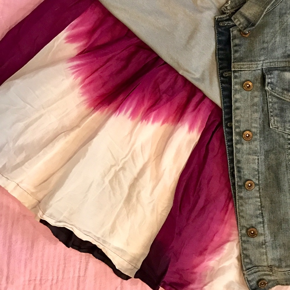 Tie Dye Mini Skirt