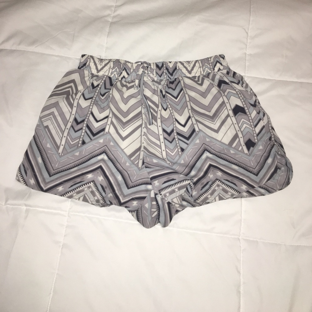 Black white and grey shorts