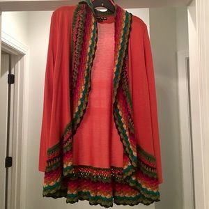 Colorful Orange Cardigan