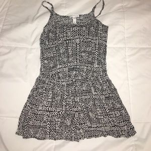 Black and white romper