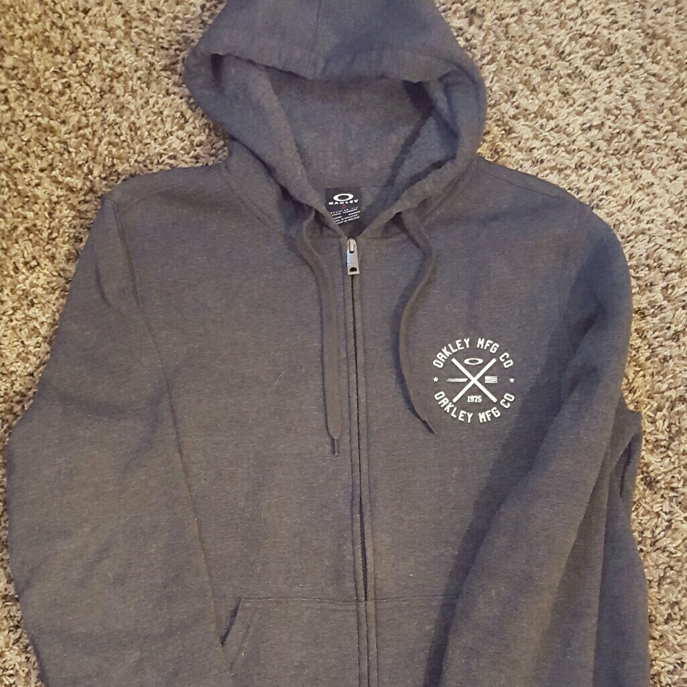 Mens oakley zip up hoodie