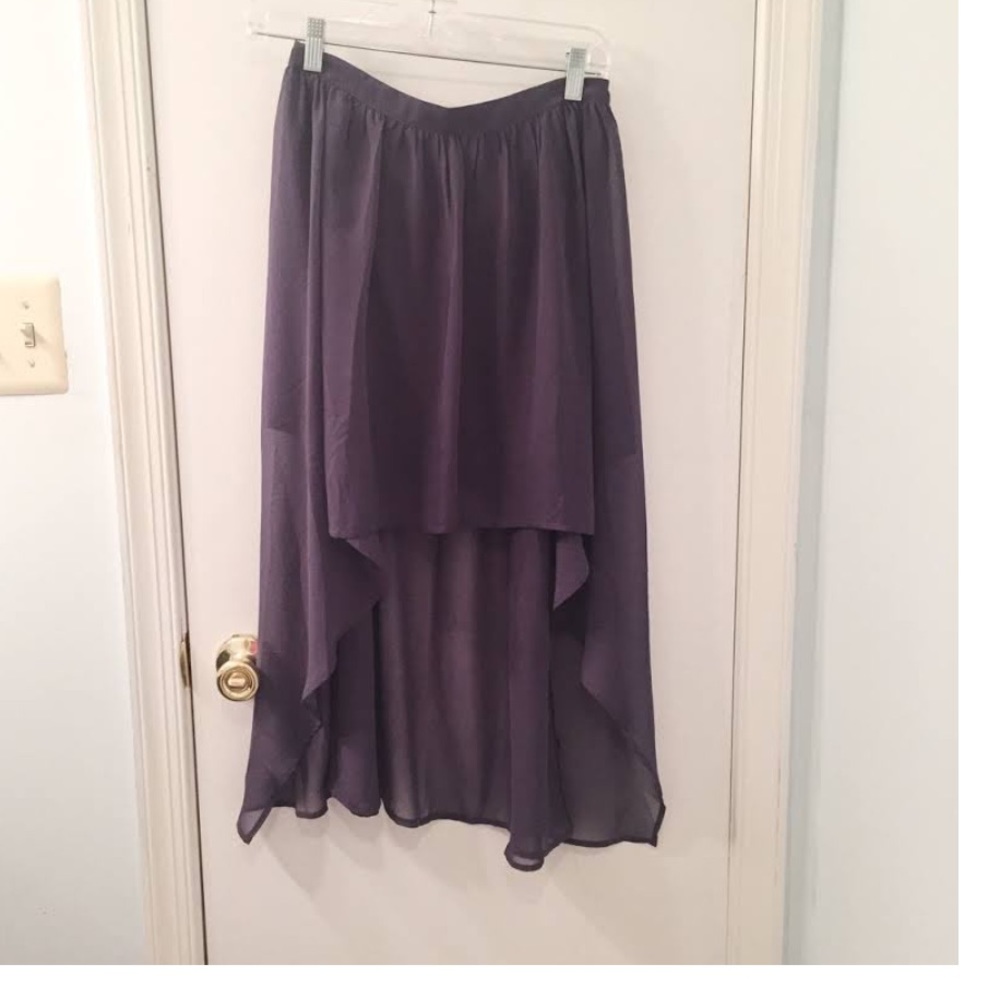 Rubbish high low skirt