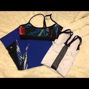 Fabletics Leggings, Sports Bra and Top Set