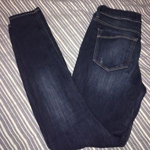 Express Ripped Blue Jeans