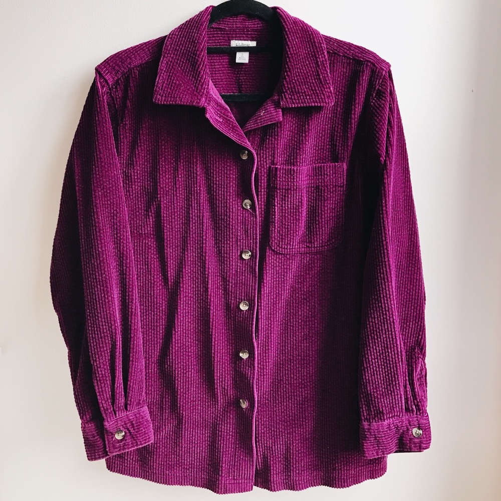 LL Bean Corduroy Flannel