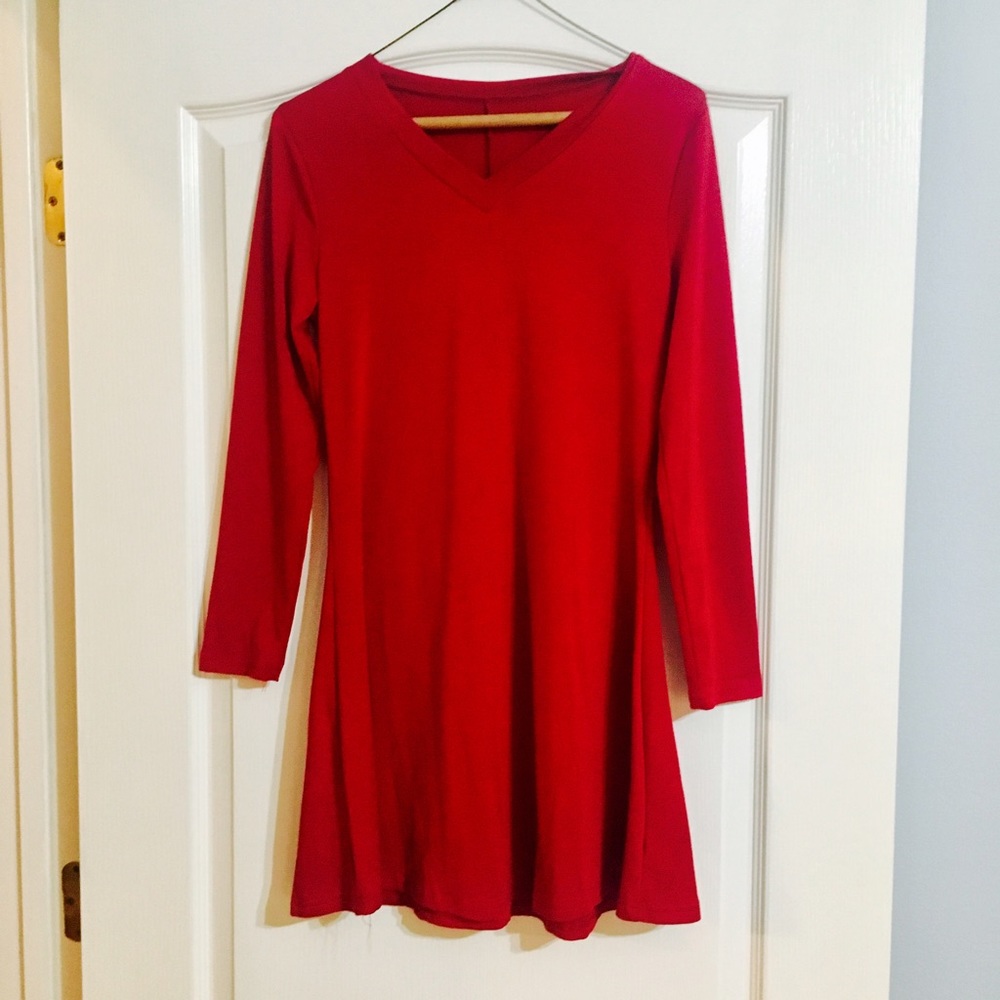 Red T-Shirt Dress.  Never worn.