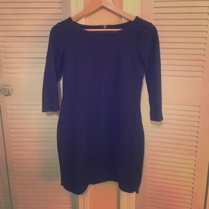 Blue shift dress