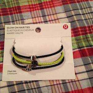 Lululemon Athletica Accessories Lululemon Glow On Hair Ties