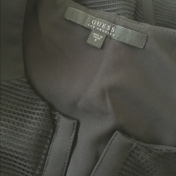 🎉HP🎉 NWT Guess fit and flare black dress SZ 6 - Picture 5 of 6