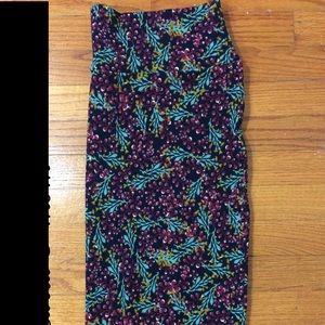 Floral LuLaRoe Cassie Pencil Skirt