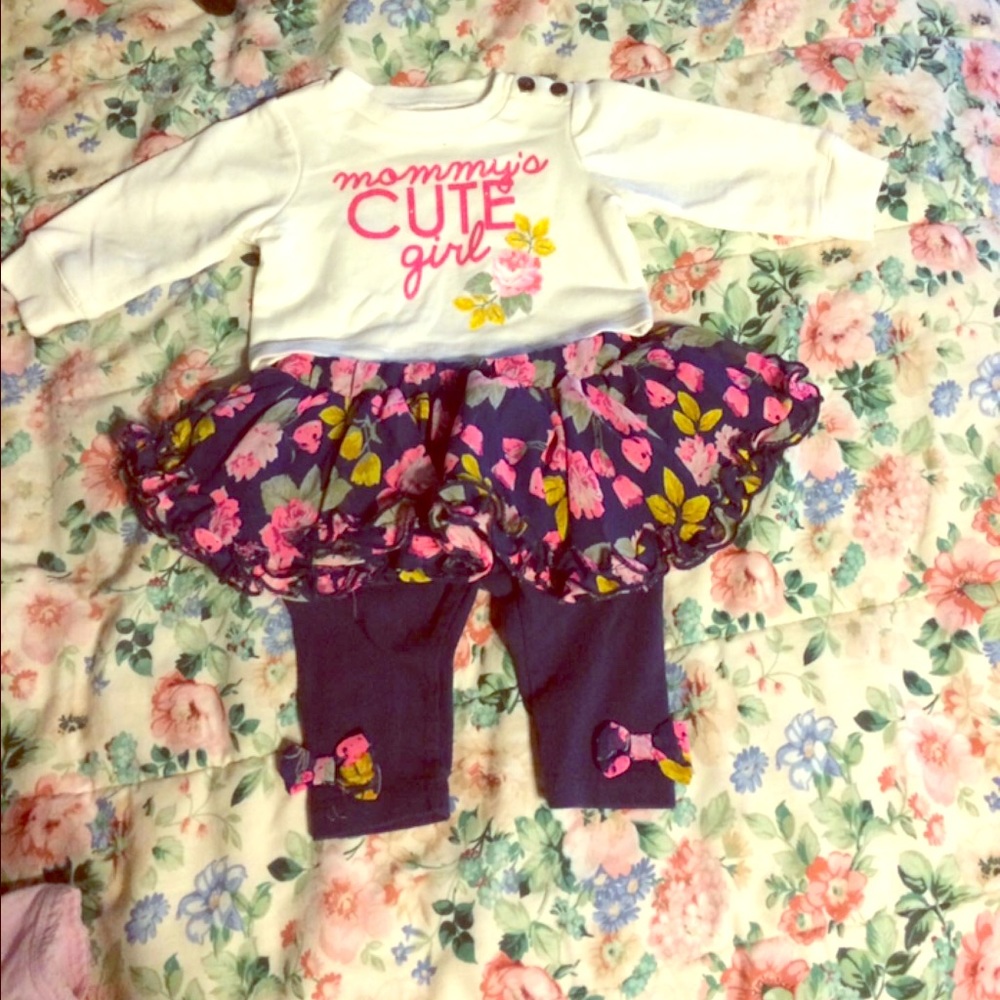 Mommy's Cute Girl baby outfit