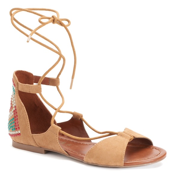 BEADED GLADIATOR SANDAL SIZE 6.5 NWB - Picture 3 of 4