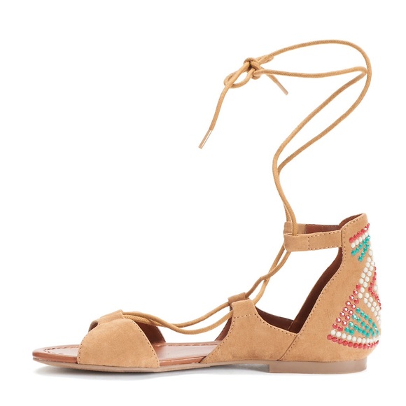 Shoes - BEADED GLADIATOR SANDAL SIZE 6.5 NWB