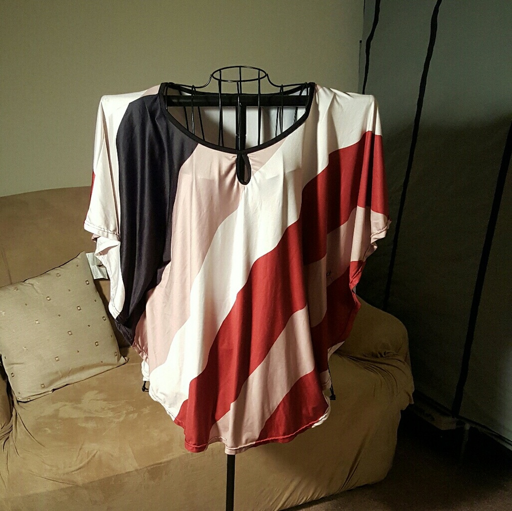 Butterfly style blouse.