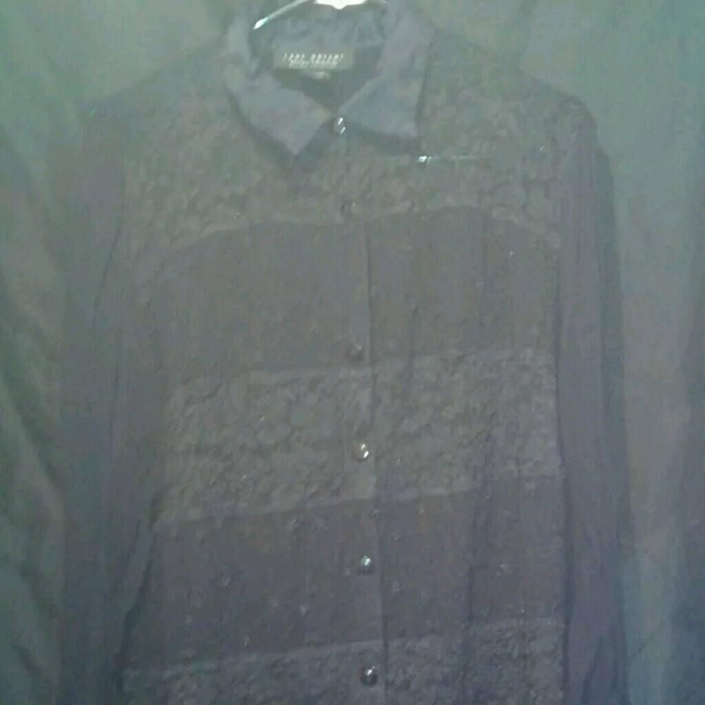 Lane Bryant Black Long Sleeve Shirt Size 14/16