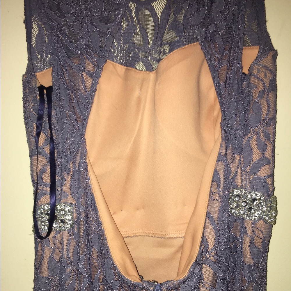 open back long lace dress