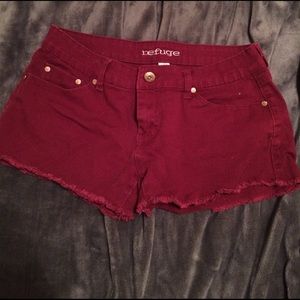 Maroon shorts