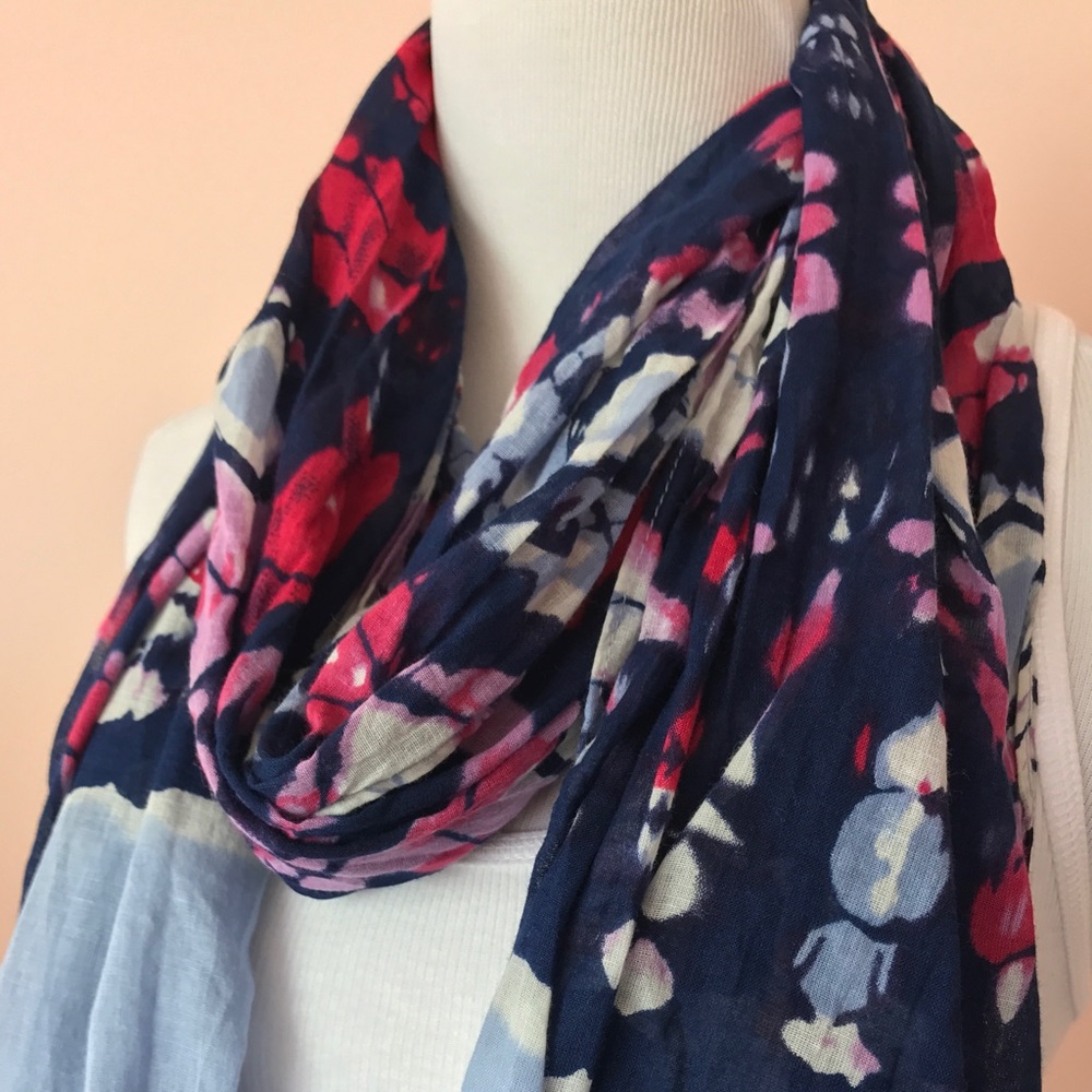 INC International Concepts Tie Dye Tassel Scarf - Picture 3 of 3