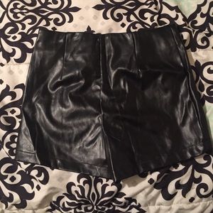 Size S high waisted leather black forever 21 short