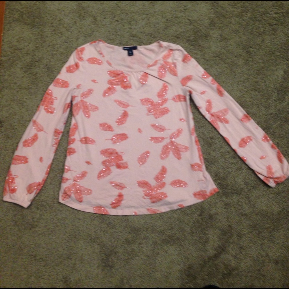 Girls long sleeve knit blouse