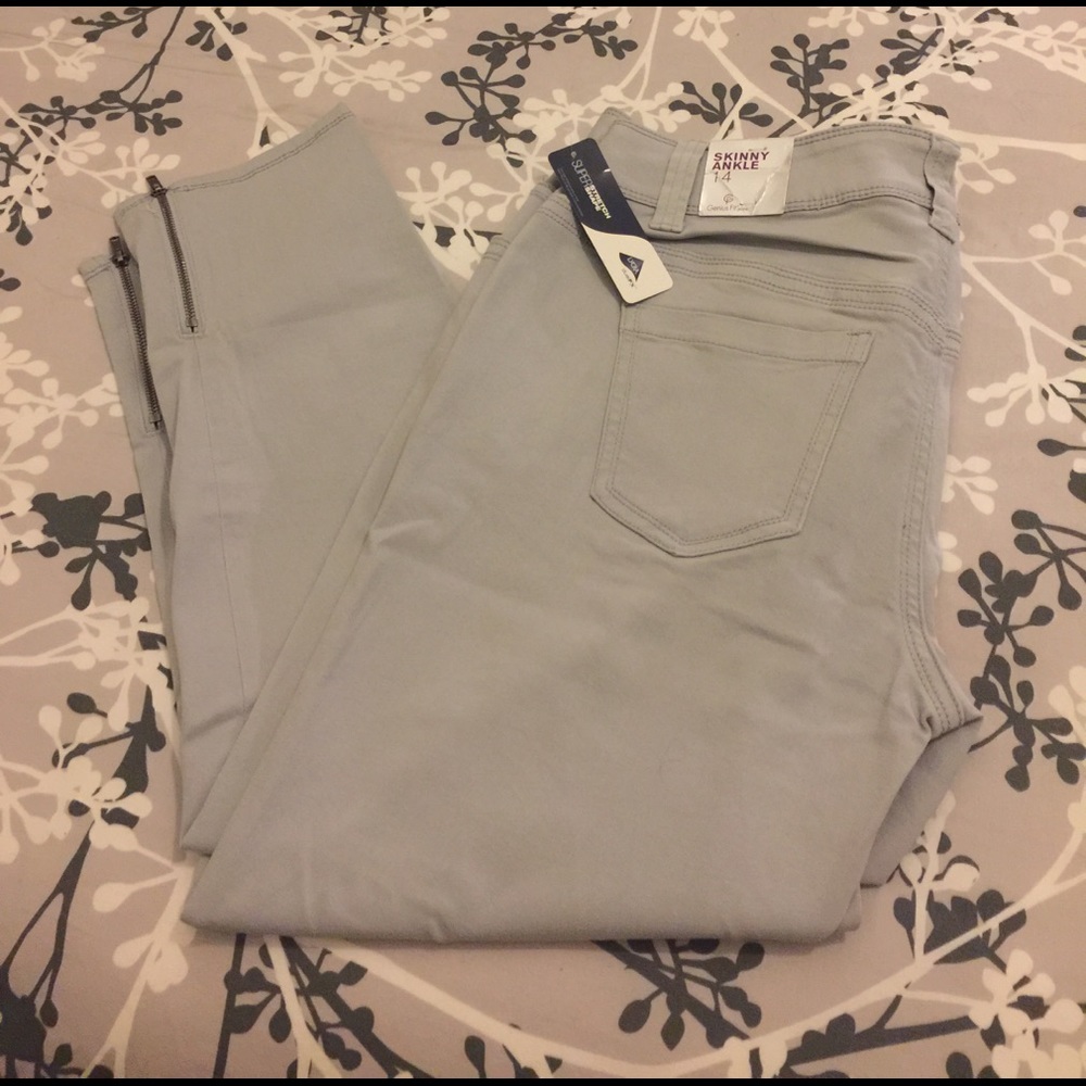 NEW Lane Bryant Skinny Zip Ankle Jeans! Size 14