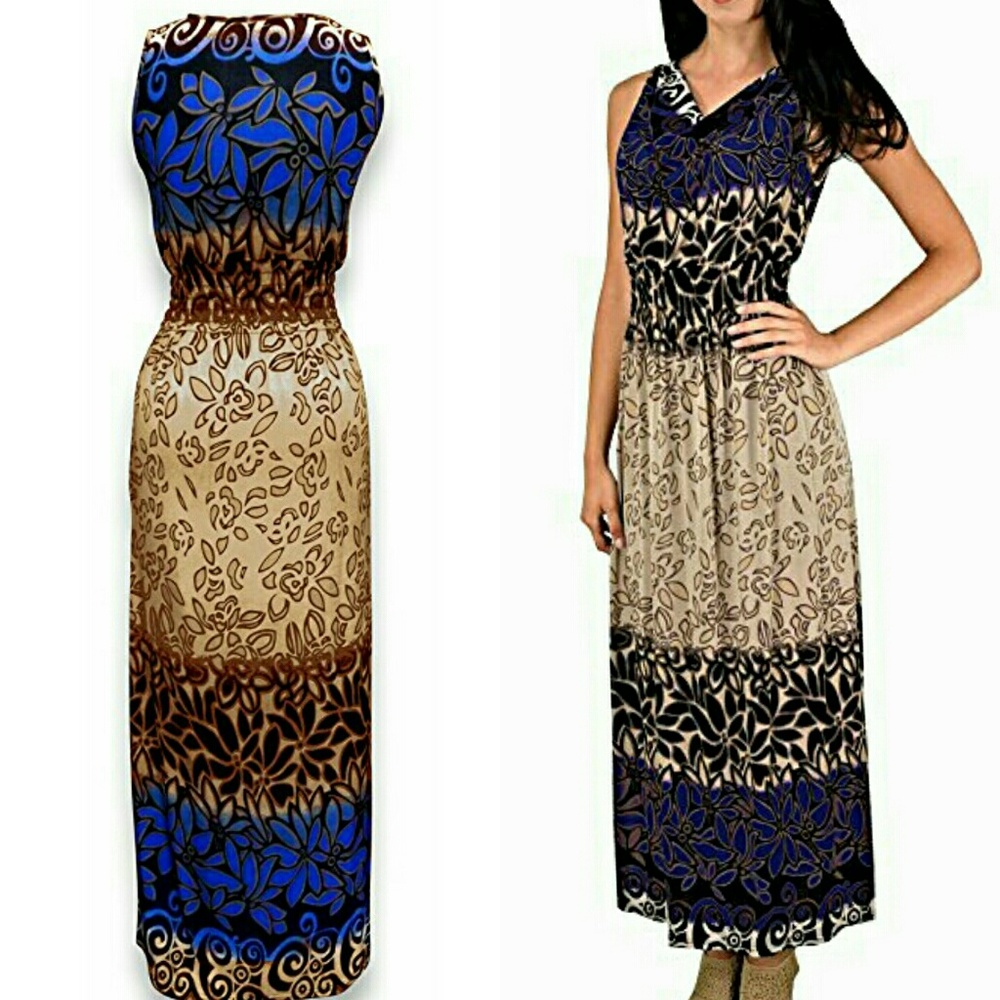 New maxi dress blue or teal