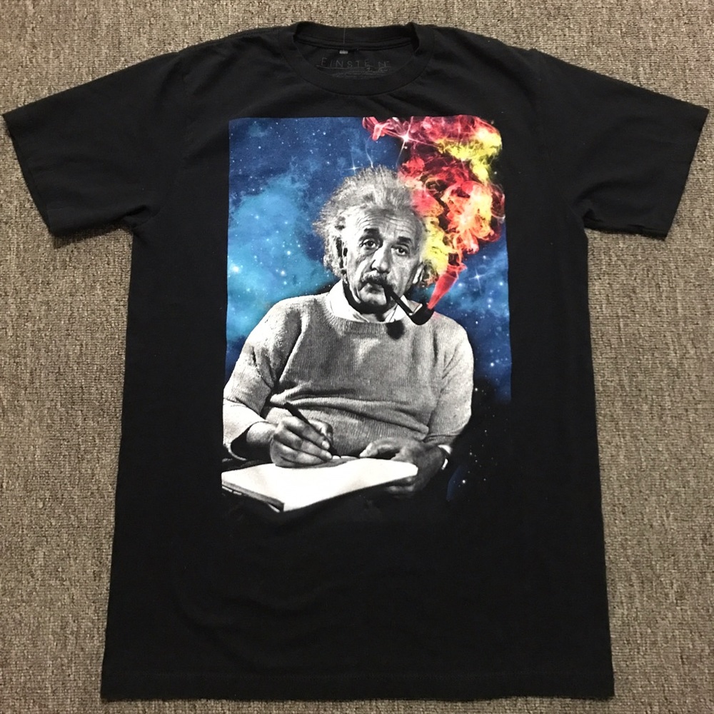 Albert Einstein "Lifted" T-Shirt / Medium 🔮💯🌀