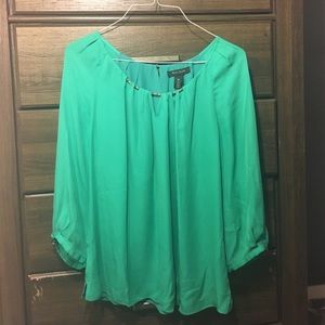 White House Black Market Green blouse