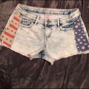 American denim shorts
