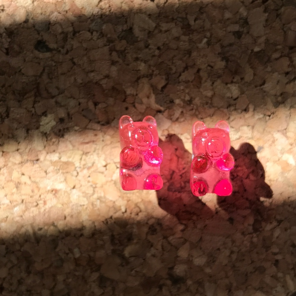 Gummy bear earrings!!
