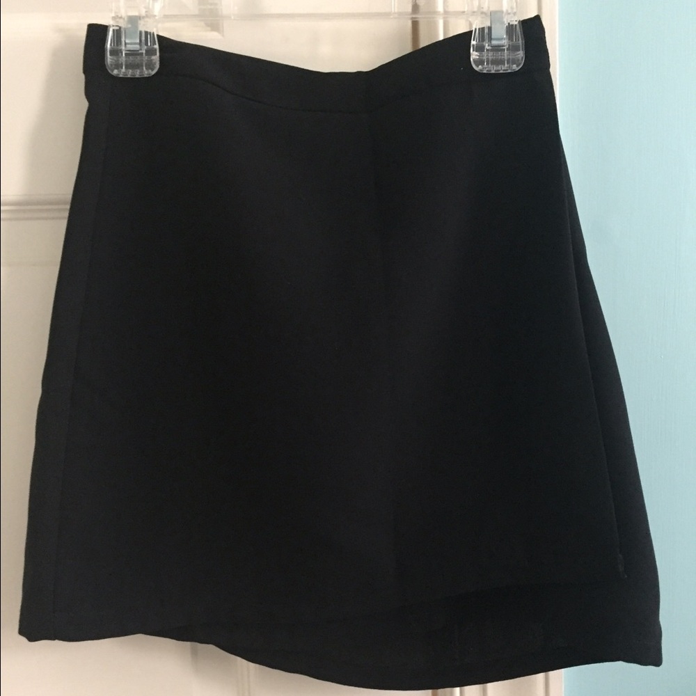 Asymmetrical Black Skirt