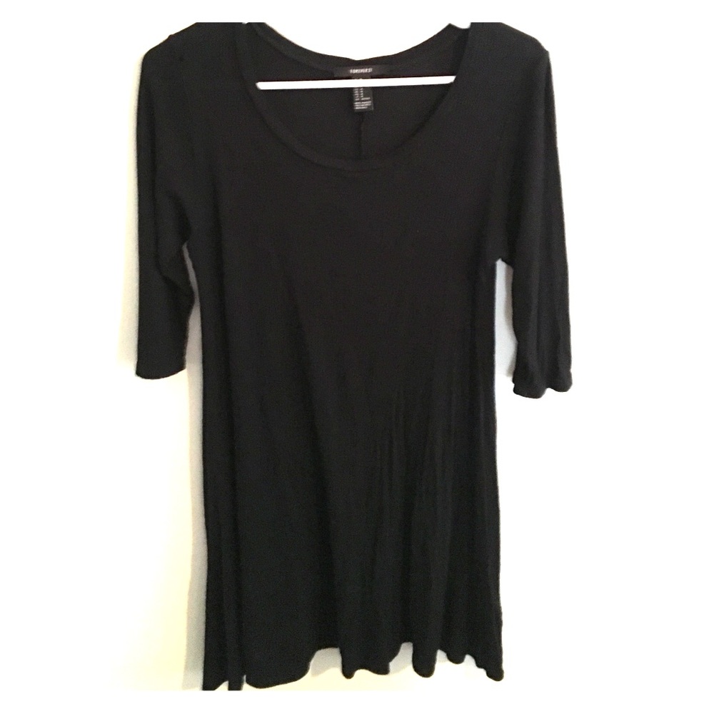 Black ribbed sweater dress