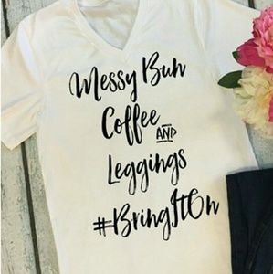 Coffee and leggings shirt