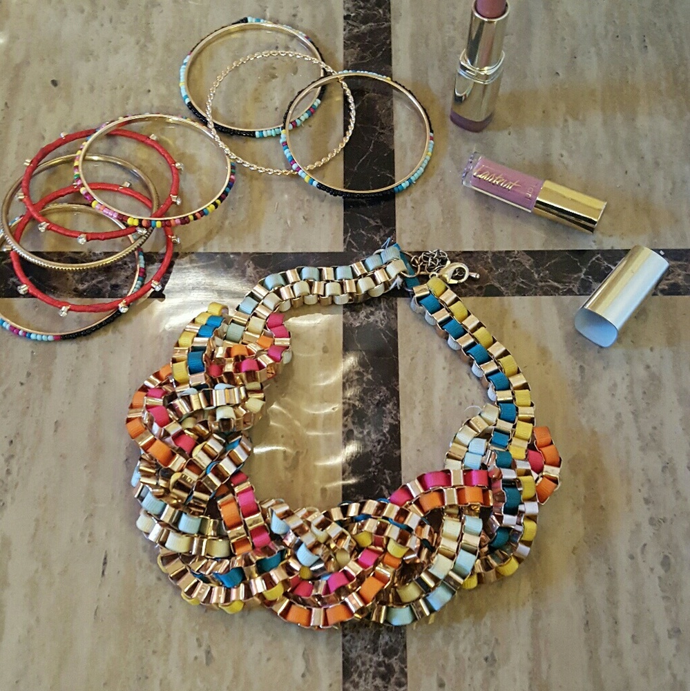 Braided Rainbow Renegade Necklace