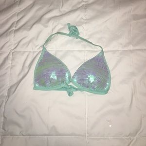 Sequin bikini top