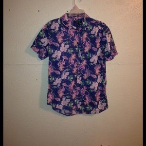 Men's Floral Button Down Shirt