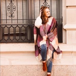 Plaid Blanket Scarf