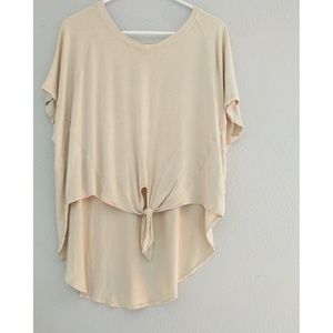 Cupio Nude High-low Tee
